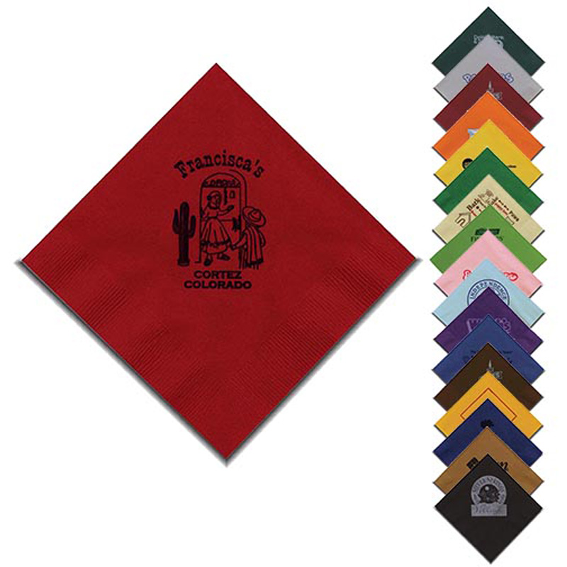 5"x5" Colored 2-Ply Beverage Napkins - The 500 Line