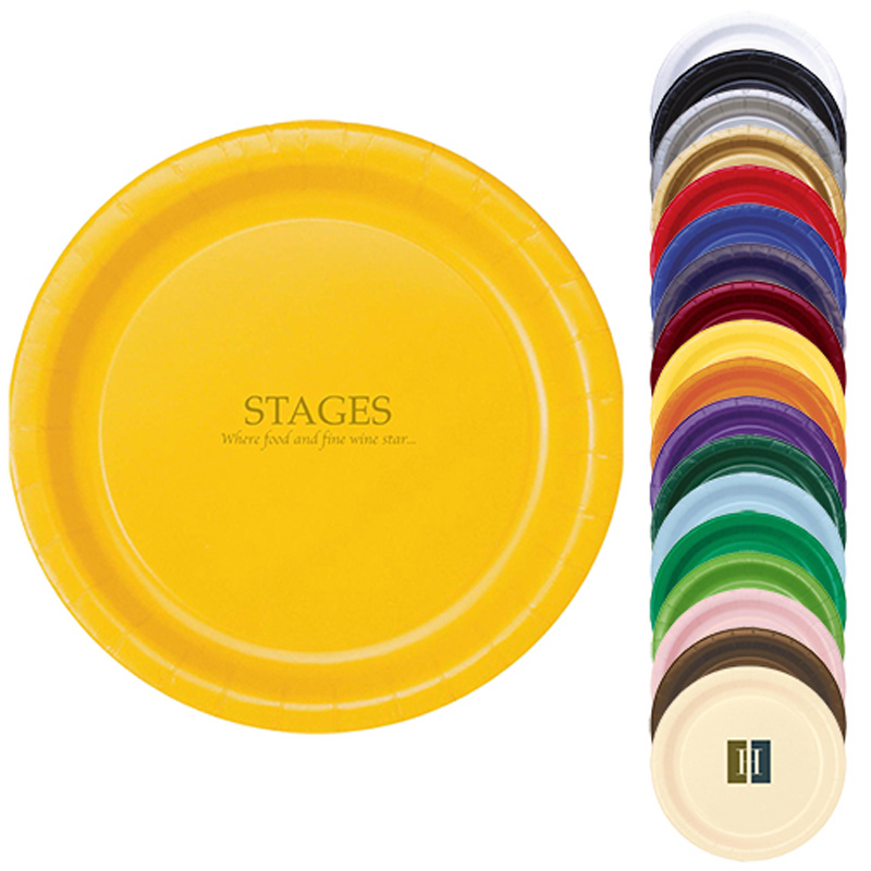 The 500 Line Colorware 9" Round Paper Plates