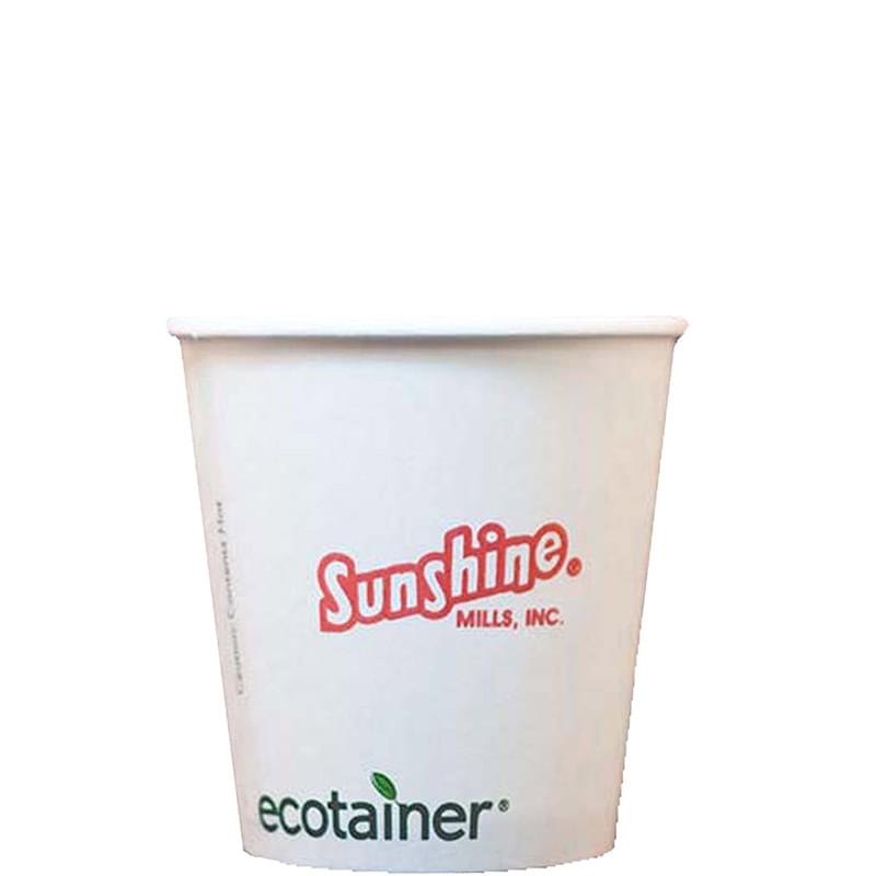 10 Oz. Eco-Friendly Solid White Cups - High Lines