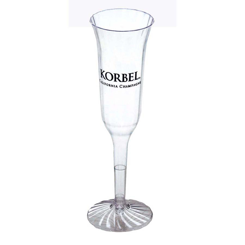 5 Oz. 2-Piece Tulip Champagne Glass - Clear & Classic Crystal Cups