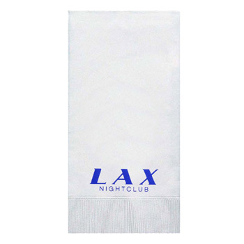 Foil Stamped White Hand Towel