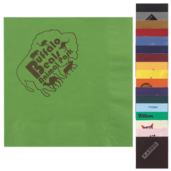 Folded 8"x8" 2-Ply Colored Dinner Napkins - The 500 Line