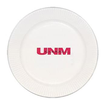 9" White Paper Plate - The High Lines