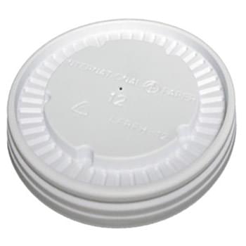 12 Oz. Flat White Paper Food Container Lids