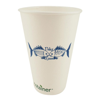 16 Oz. Eco-Friendly Solid White Cups - The 500 Line